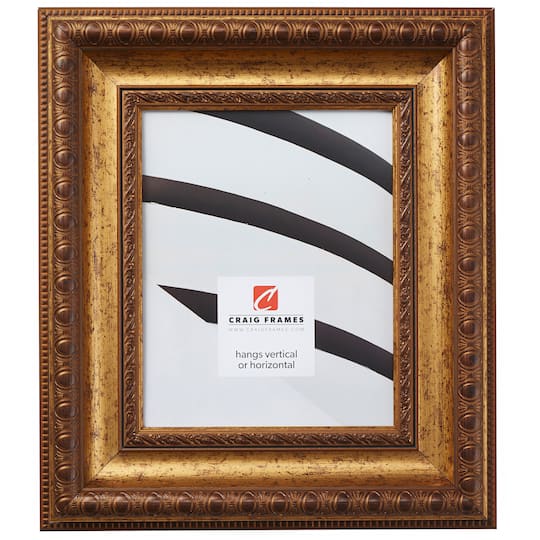Craig Frames; Craig Frames Arqadia Gothic Aged Gold Picture Frame; Category:11x14 Frames; Image:1